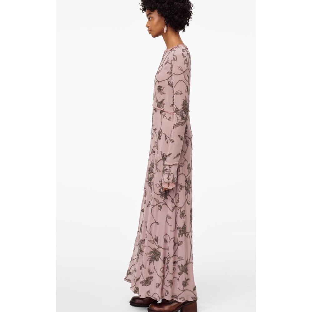 ZARA LIMITED EDITION LONG DRESS WITH APPLIQUÉS - Picture 13 of 16